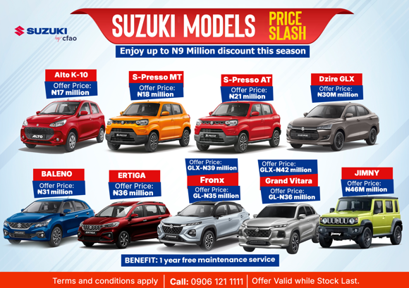 SUZUKI MODELS PRICE SLASH